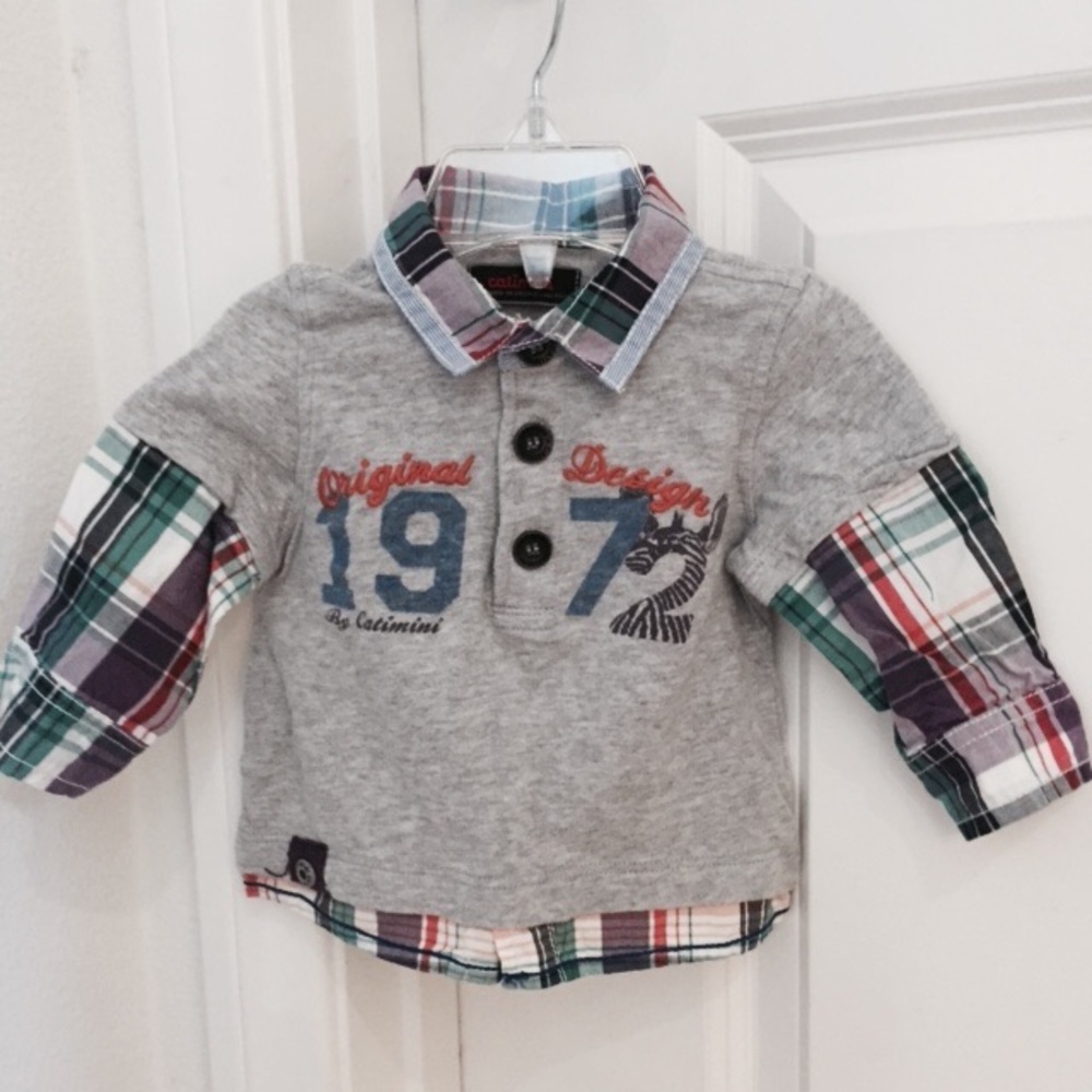 Catimini 6M baby boy's shirt